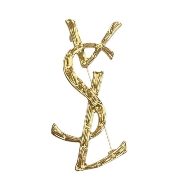 YSL Style Gold Brooch - Picture 5 of 6